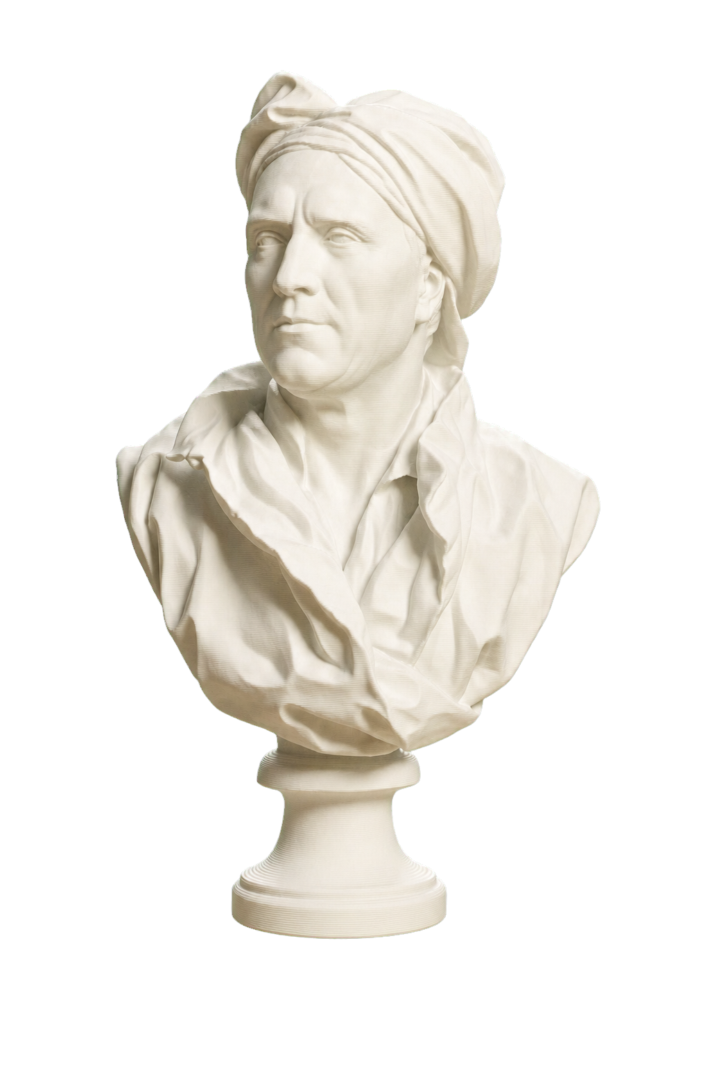 Portrait of Nicolas Coustou Ivory White collectible bust