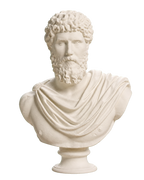 Portrait of Lucius Auelius Verus (Designated Emperor 136-138 AD) Ivory White collectible bust