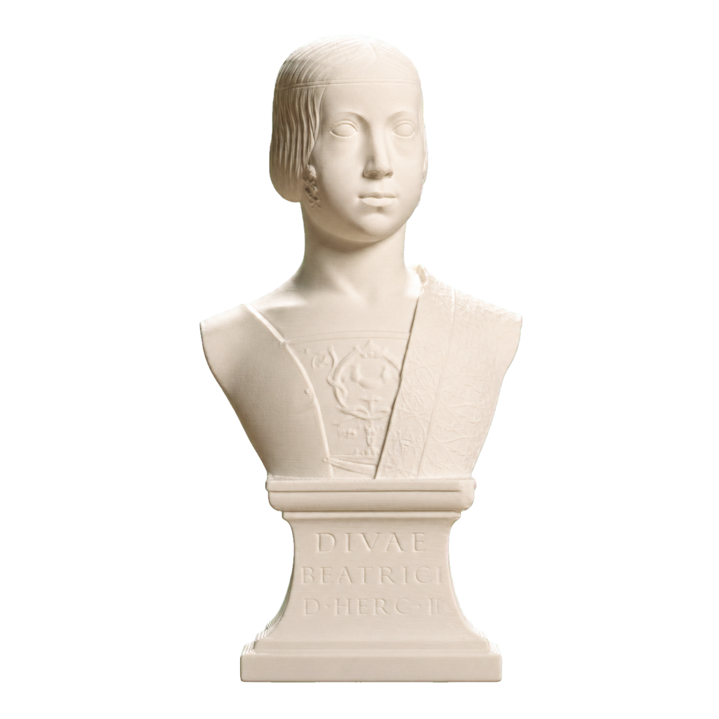 Portrait of Beatrice d'Este Ivory White collectible bust