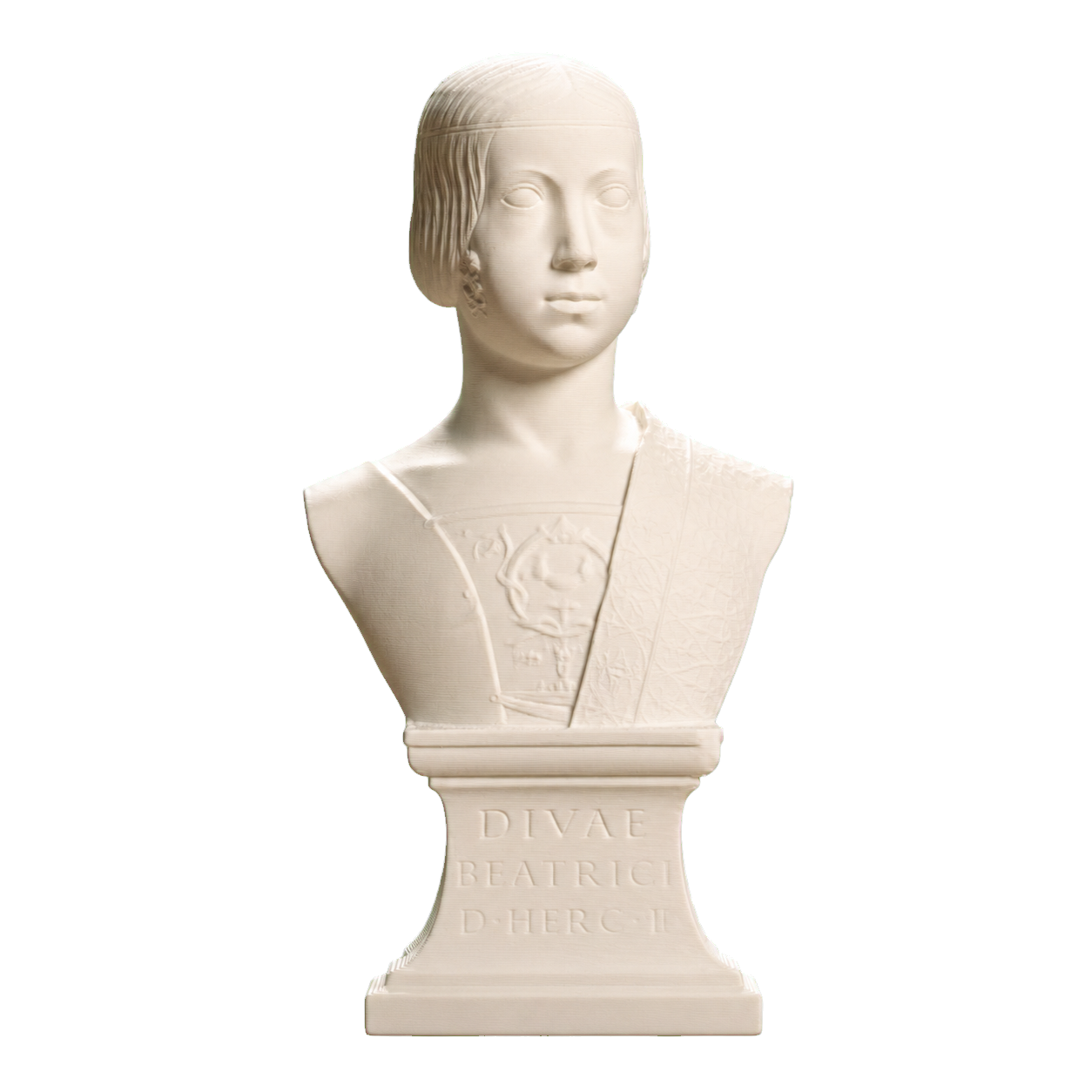 Portrait of Beatrice d'Este Ivory White collectible bust