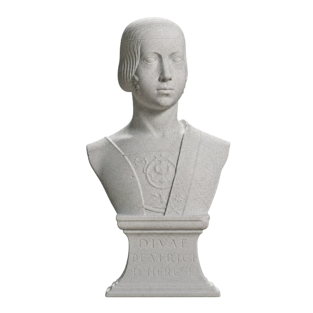 Portrait of Beatrice d'Este Marble Stone collectible bust
