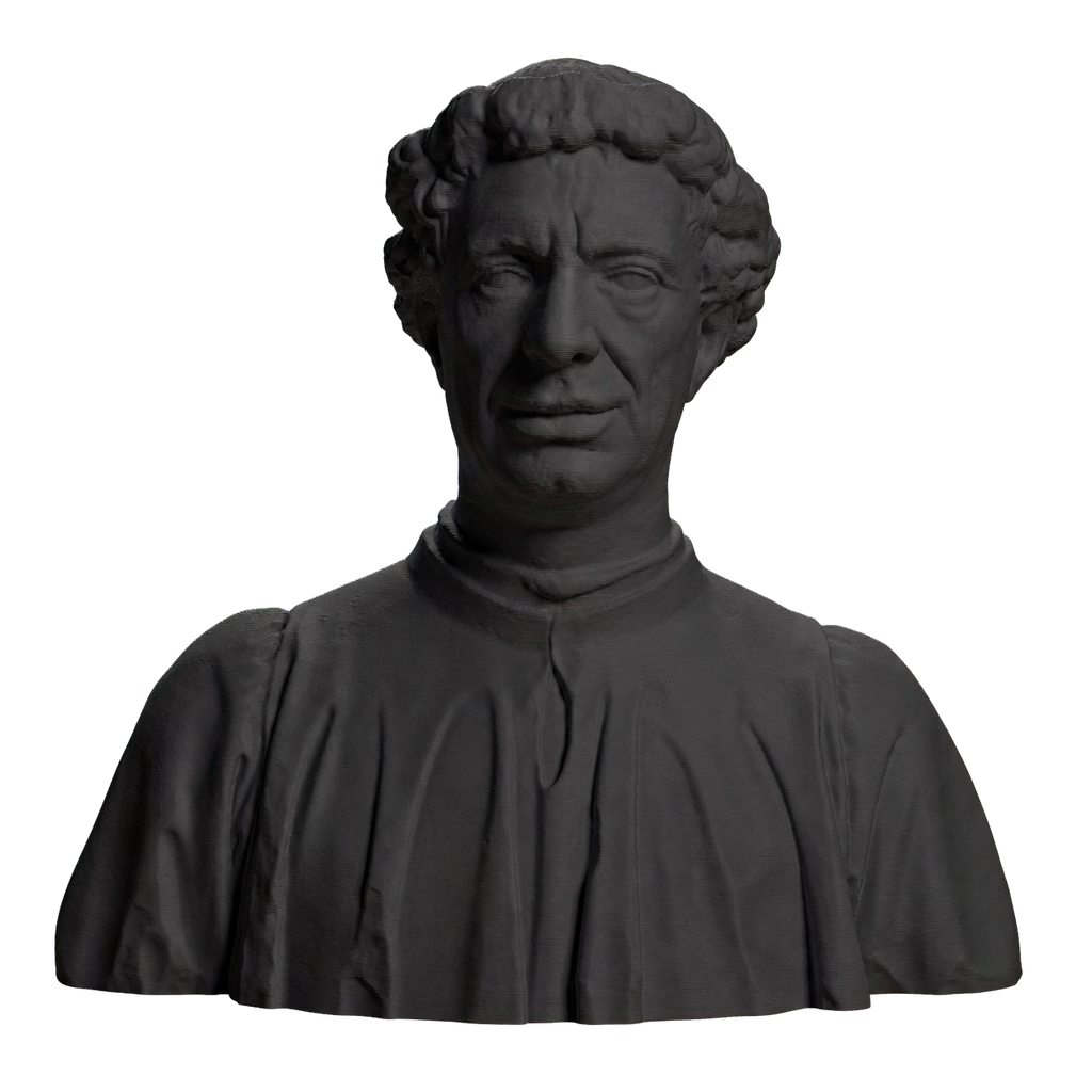 Portrait of Matteo Palmieri Charcoal Black collectible bust