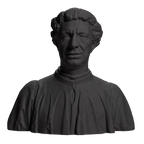 Portrait of Matteo Palmieri Charcoal Black collectible bust