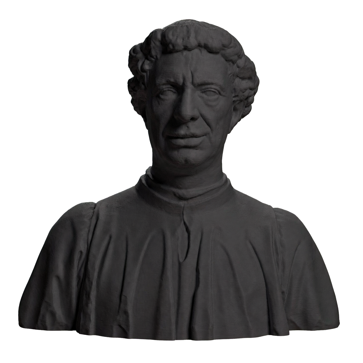 Portrait of Matteo Palmieri Charcoal Black collectible bust