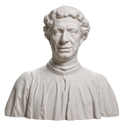 Portrait of Matteo Palmieri Marble Stone collectible bust