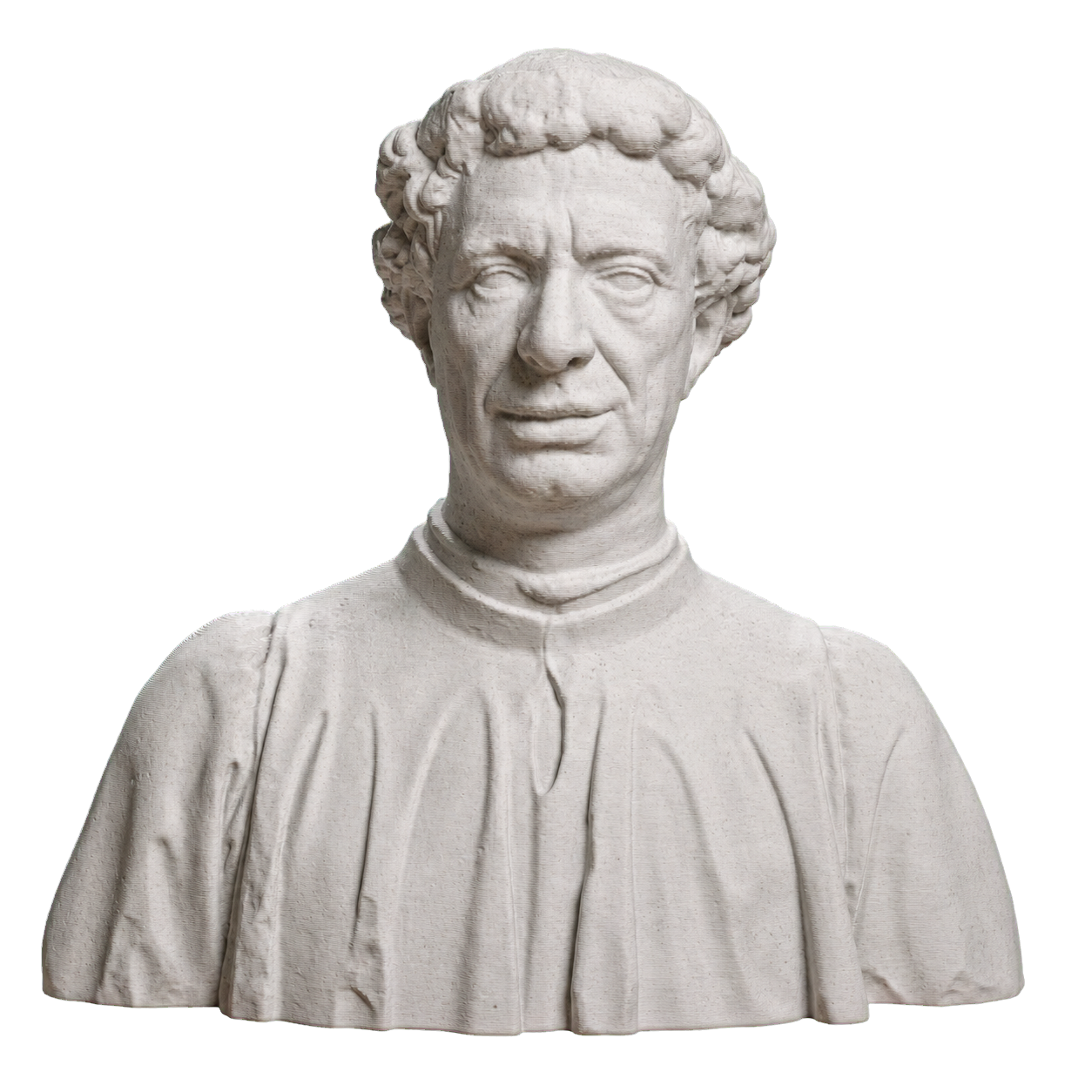 Portrait of Matteo Palmieri Marble Stone collectible bust