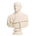 Bust of a man (Gordianus Africanus?) Ivory White collectible bust