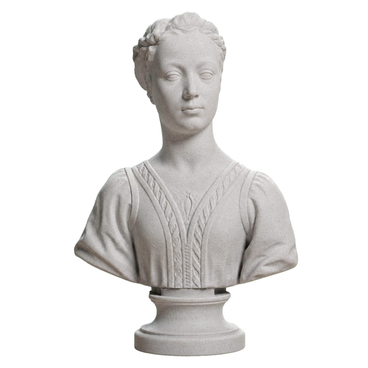 Portrait of a young woman Marble Stone collectible bust
