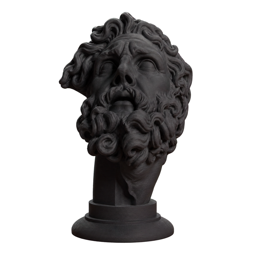 Head of a Giant Charcoal Black collectible bust
