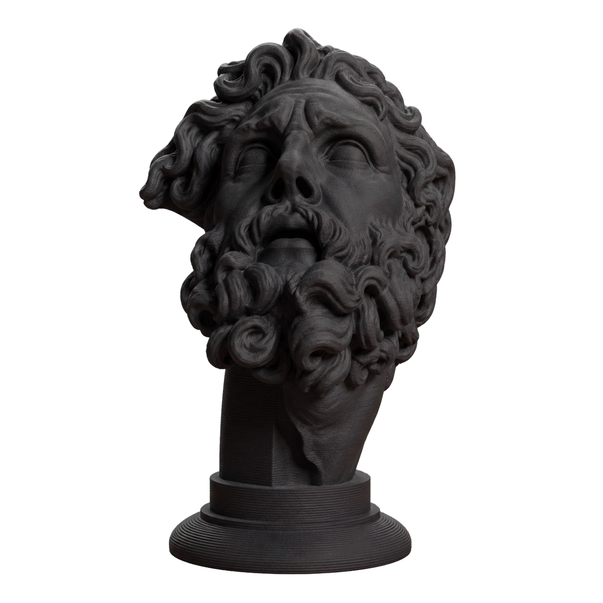 Head of a Giant Charcoal Black collectible bust
