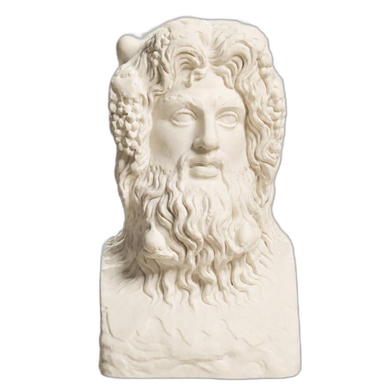 Sea Deity Crowned with Horns Ivory White collectible bust
