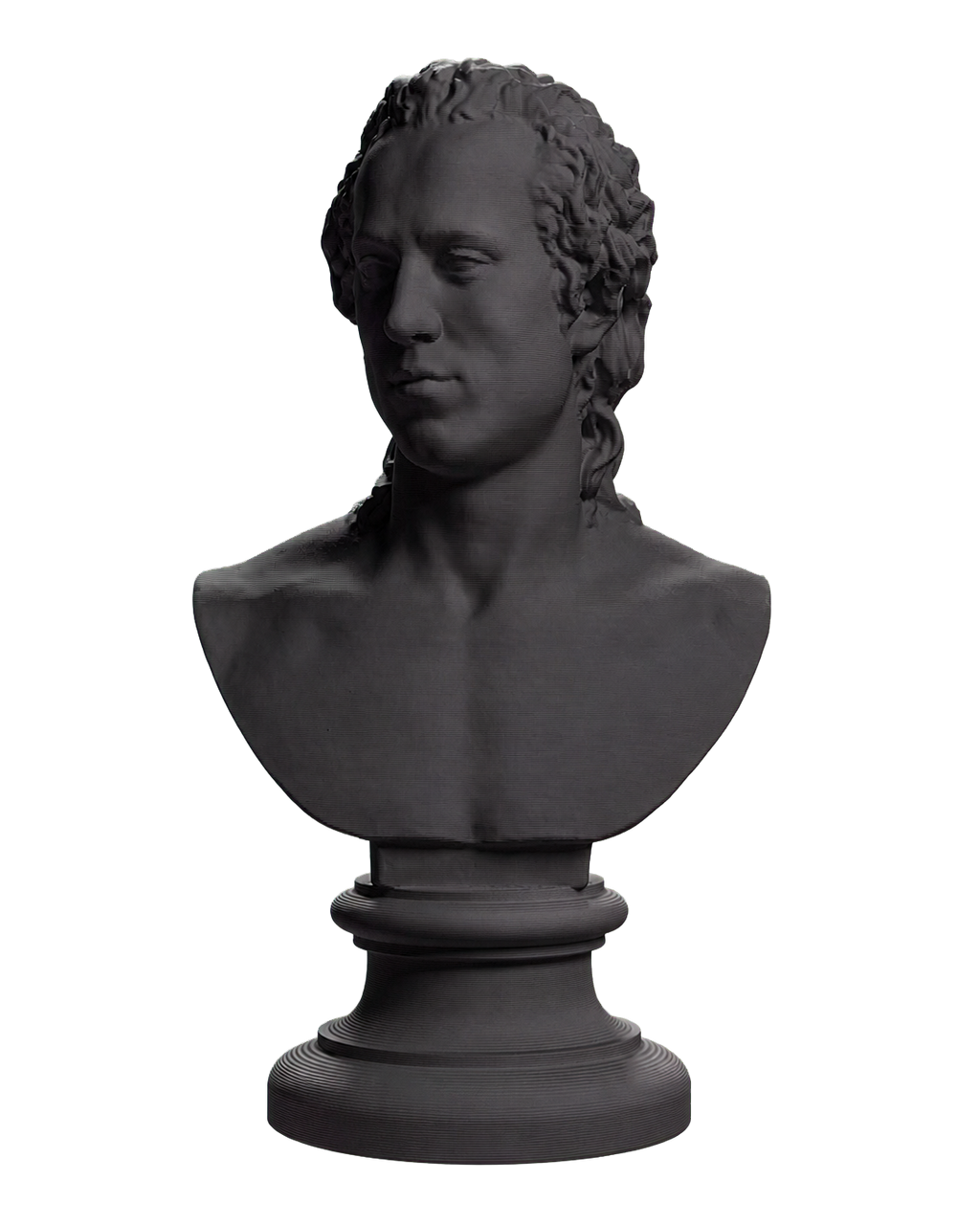 Portrait of Nicolai Abraham Abildgaard Charcoal Black collectible bust