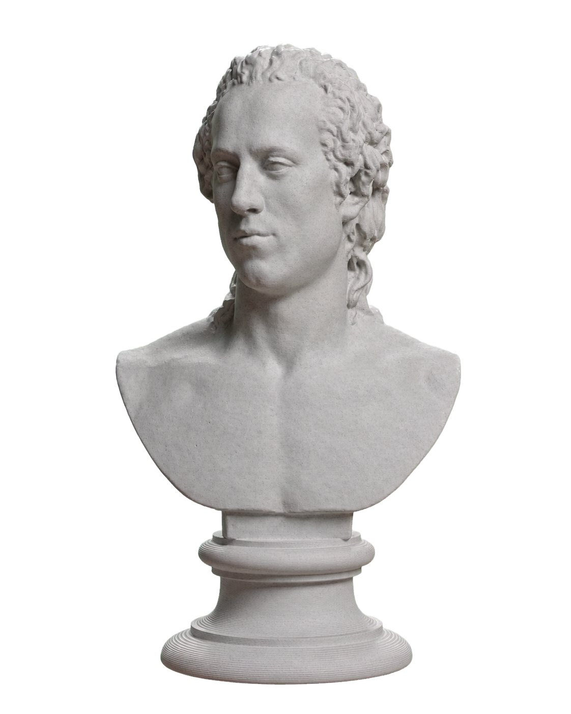 Portrait of Nicolai Abraham Abildgaard Marble Stone collectible bust