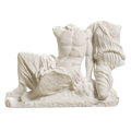 Cecrops and his daughter Pandrosos Ivory White collectible bust