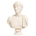 Portrait of a man with an army cape Ivory White collectible bust