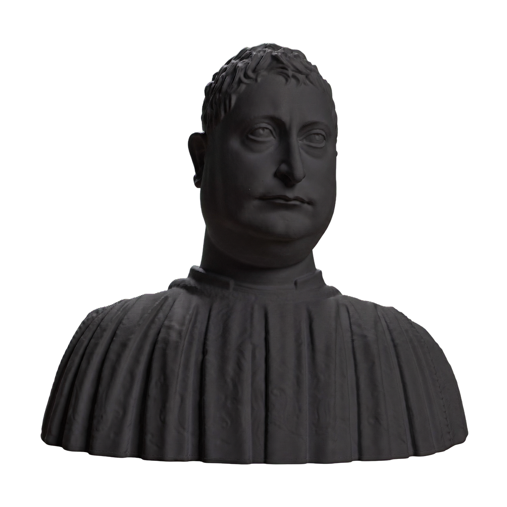 Portrait of Niccolo Strozzi Charcoal Black collectible bust