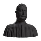 Portrait of Niccolo Strozzi Charcoal Black collectible bust