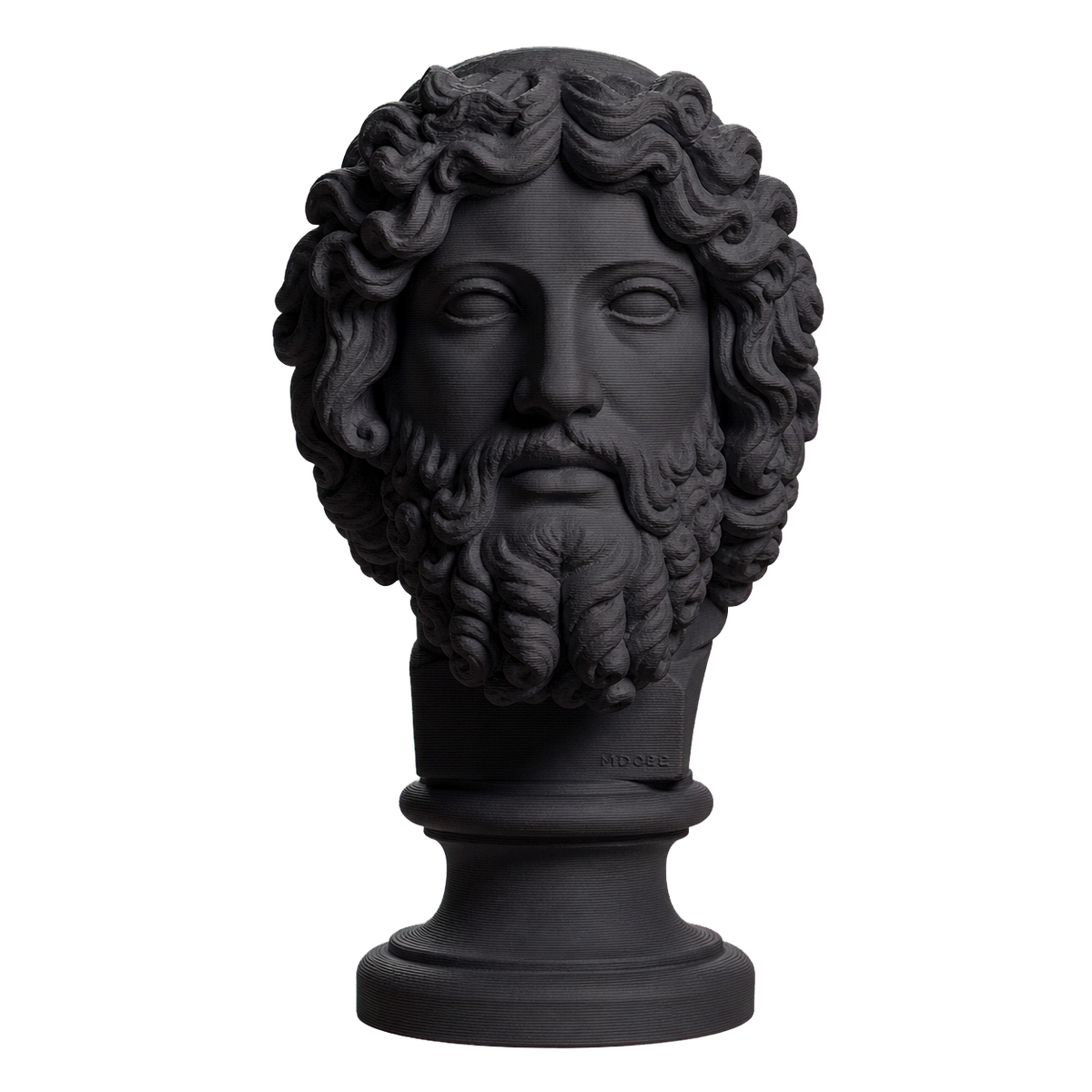 Bearded Deity Zeus Charcoal Black collectible bust