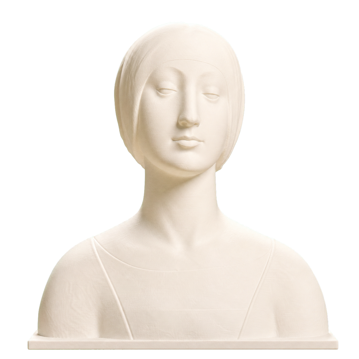 Female Bust Isabella of Aragon (?) Ivory White collectible bust