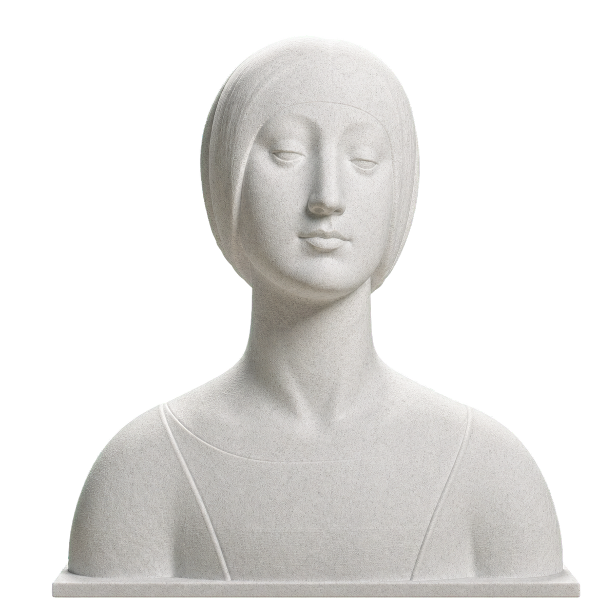 Female Bust Isabella of Aragon (?) Marble Stone collectible bust