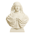 Marie Louise Gonzaga Ivory White collectible bust