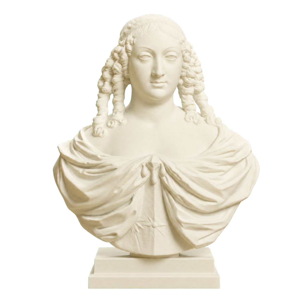 Marie Louise Gonzaga Ivory White collectible bust
