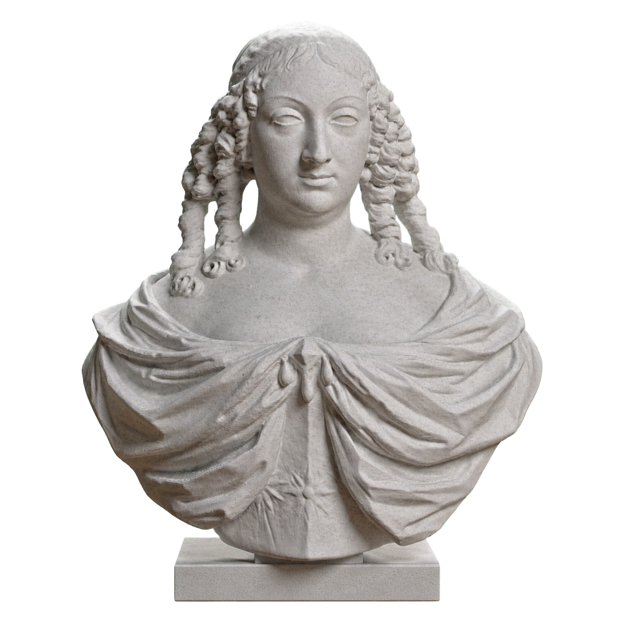 Marie Louise Gonzaga Marble Stone collectible bust
