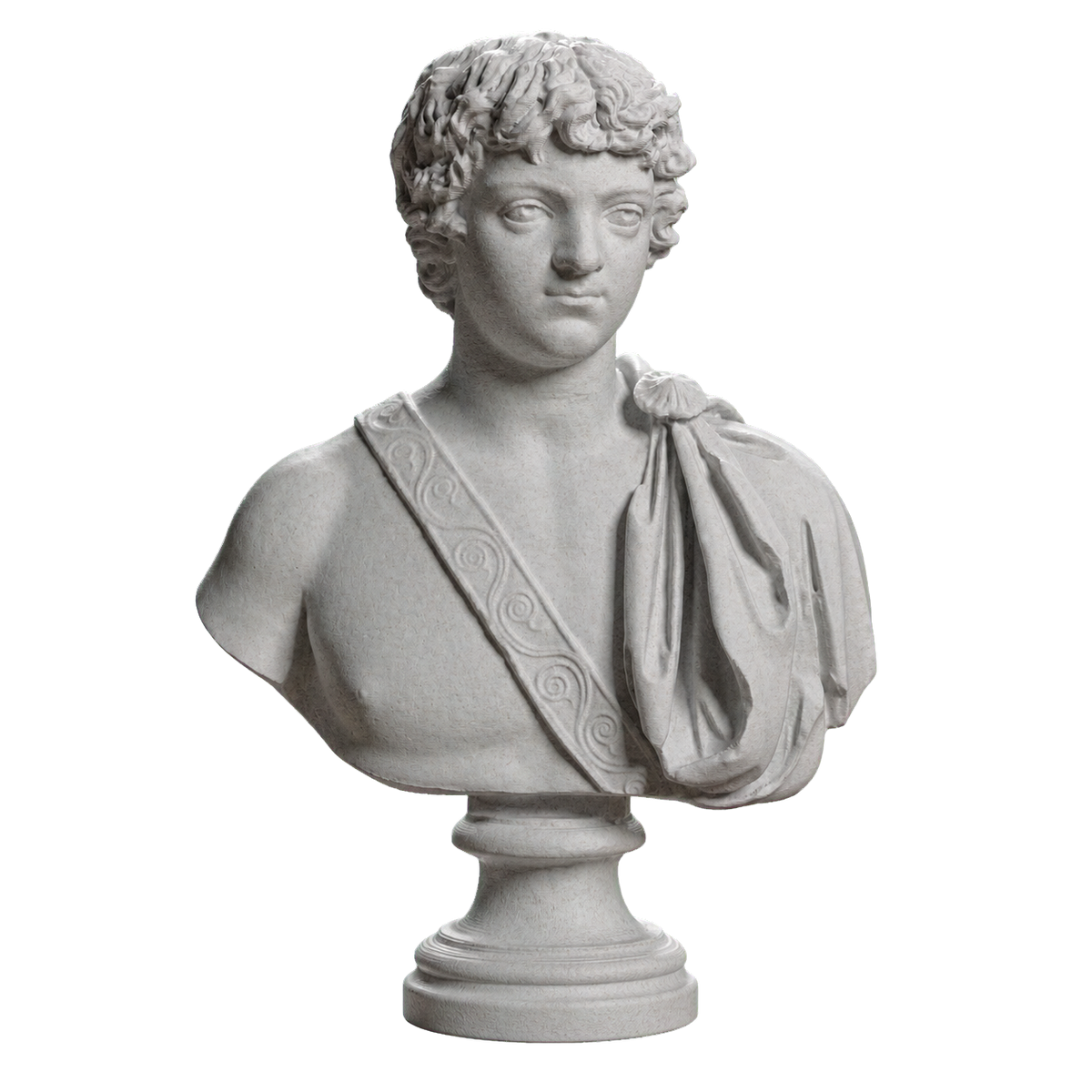 Portrait of Caracalla as a young man Marble Stone collectible bust