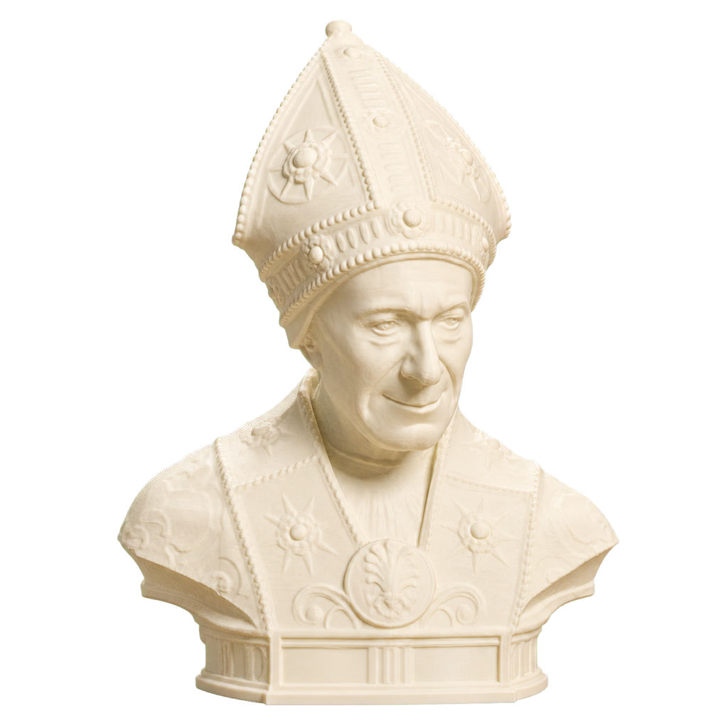 Portrait of Bishop Leonardo Salutati Ivory White collectible bust