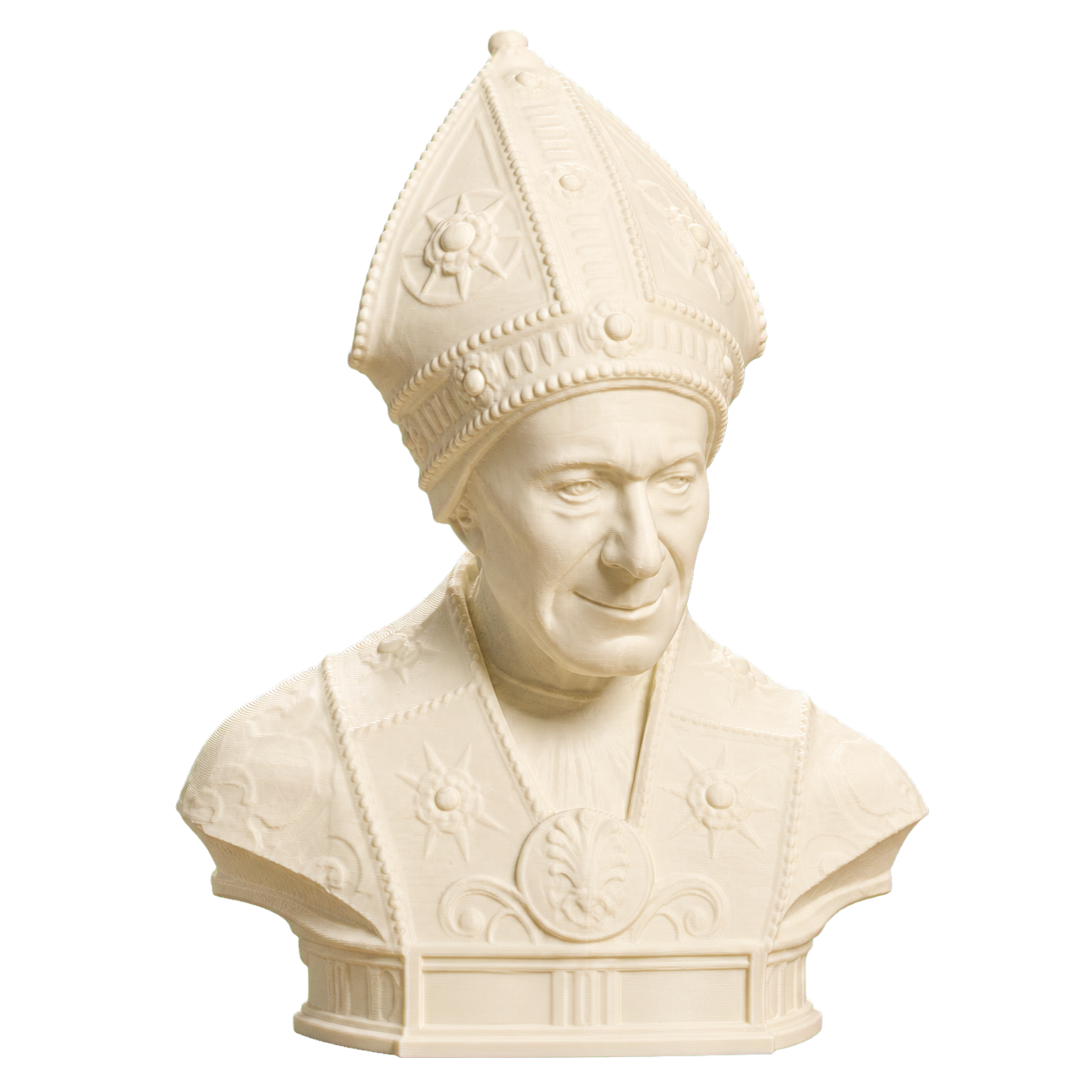 Portrait of Bishop Leonardo Salutati Ivory White collectible bust