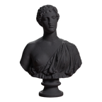 Bust of a woman The Oxford Bust Charcoal Black collectible bust