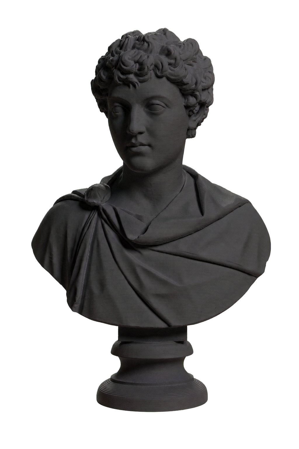 Portrait of Marcus Aurelius as a young man Charcoal Black collectible bust