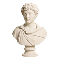 Portrait of Marcus Aurelius as a young man Ivory White collectible bust