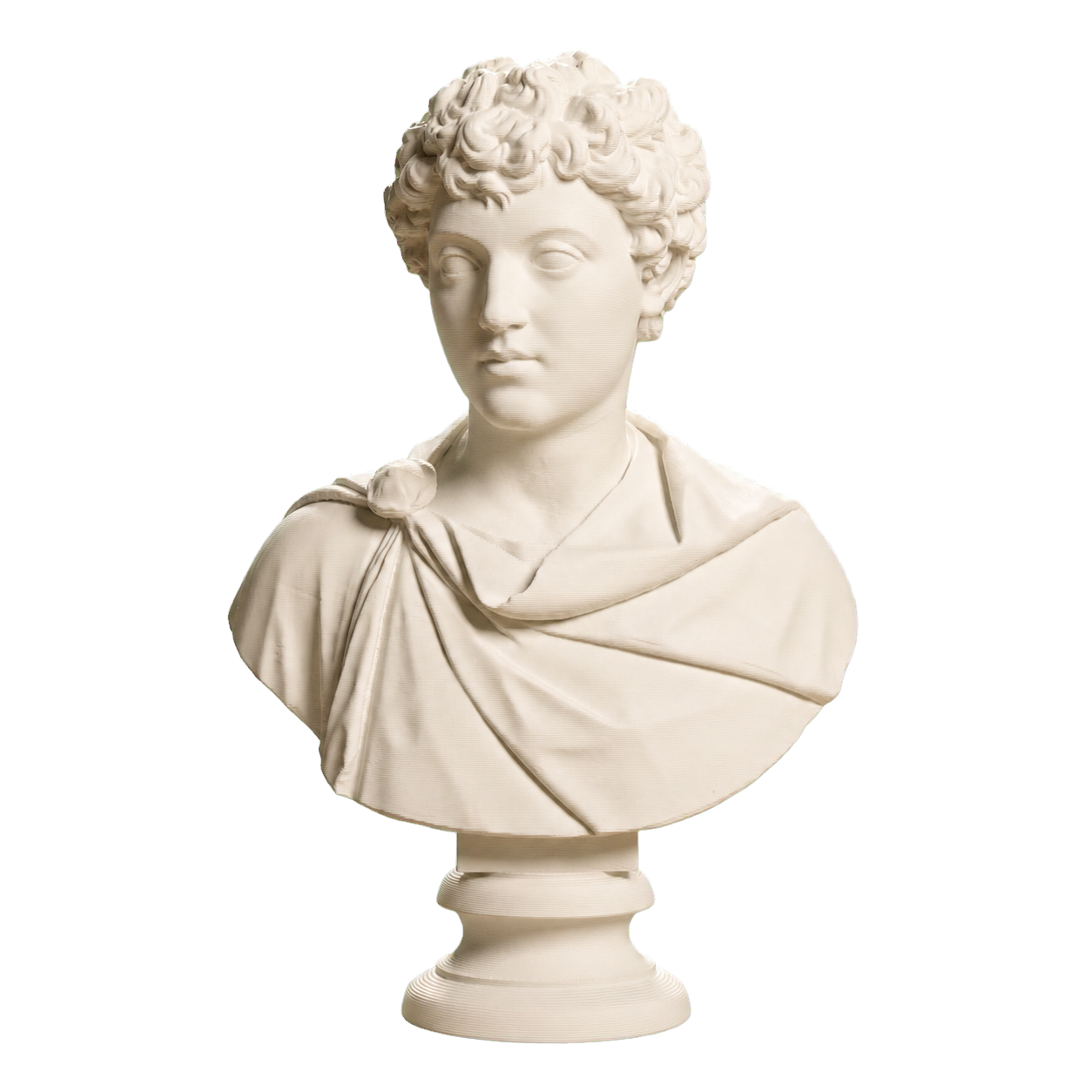 Portrait of Marcus Aurelius as a young man Ivory White collectible bust