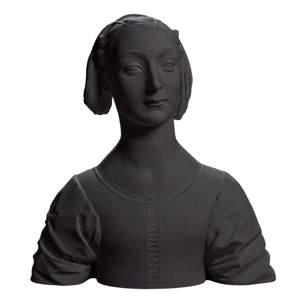 Portrait of Marietta Strozzi Charcoal Black collectible bust