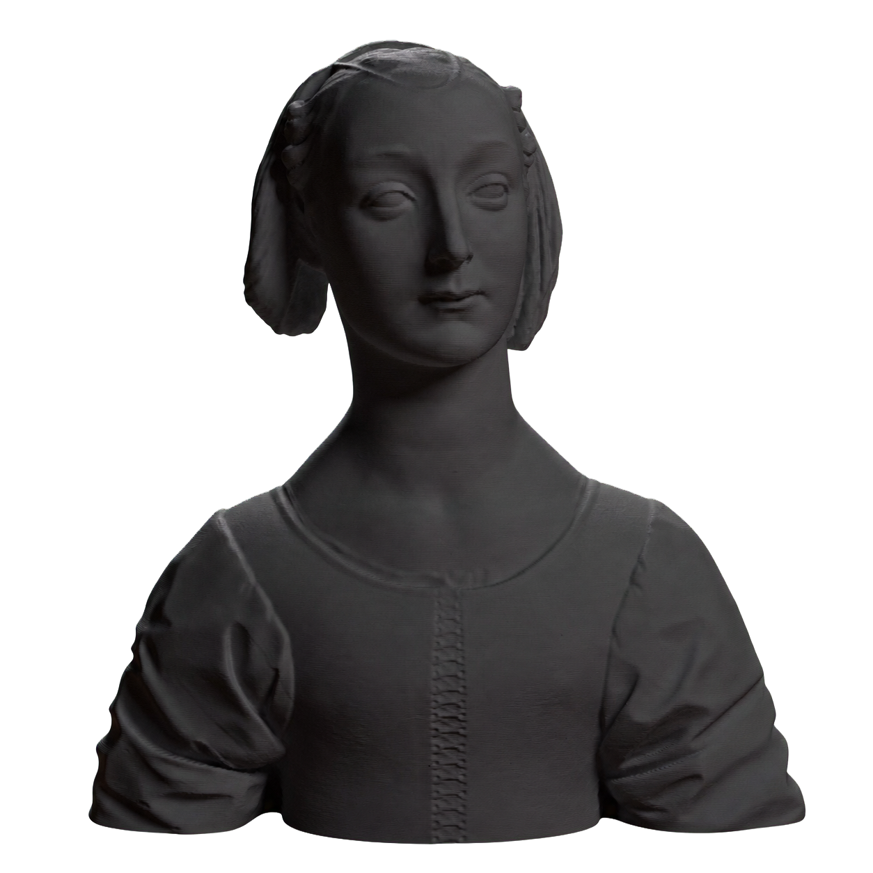 Portrait of Marietta Strozzi Charcoal Black collectible bust