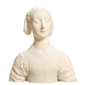 Portrait of Marietta Strozzi Ivory White collectible bust