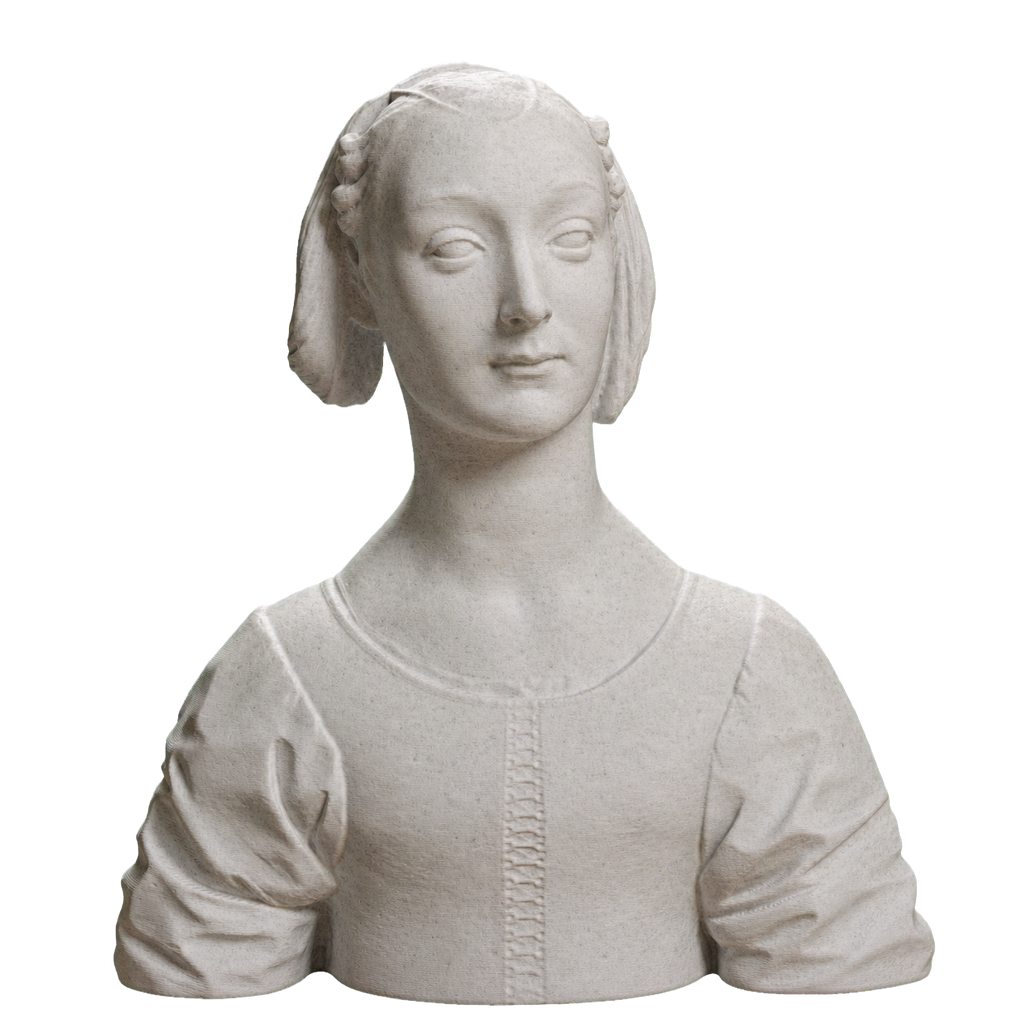 Portrait of Marietta Strozzi Marble Stone collectible bust