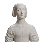 Portrait of Marietta Strozzi Marble Stone collectible bust
