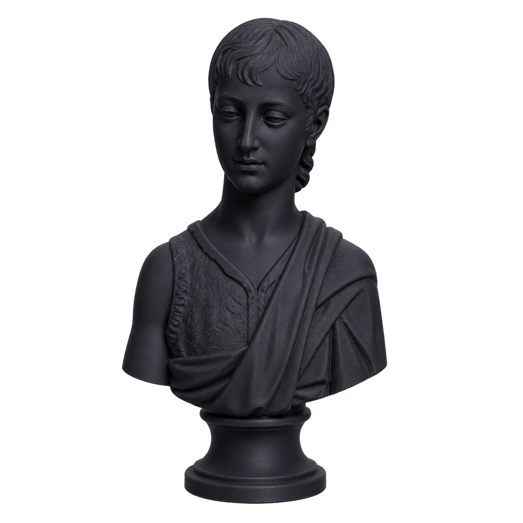 John the Baptist as a boy Charcoal Black collectible bust