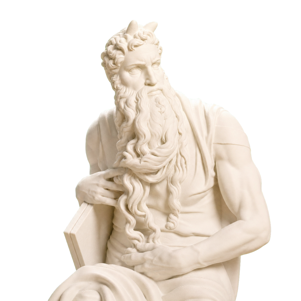 Moses (Upper Half) Ivory White collectible bust