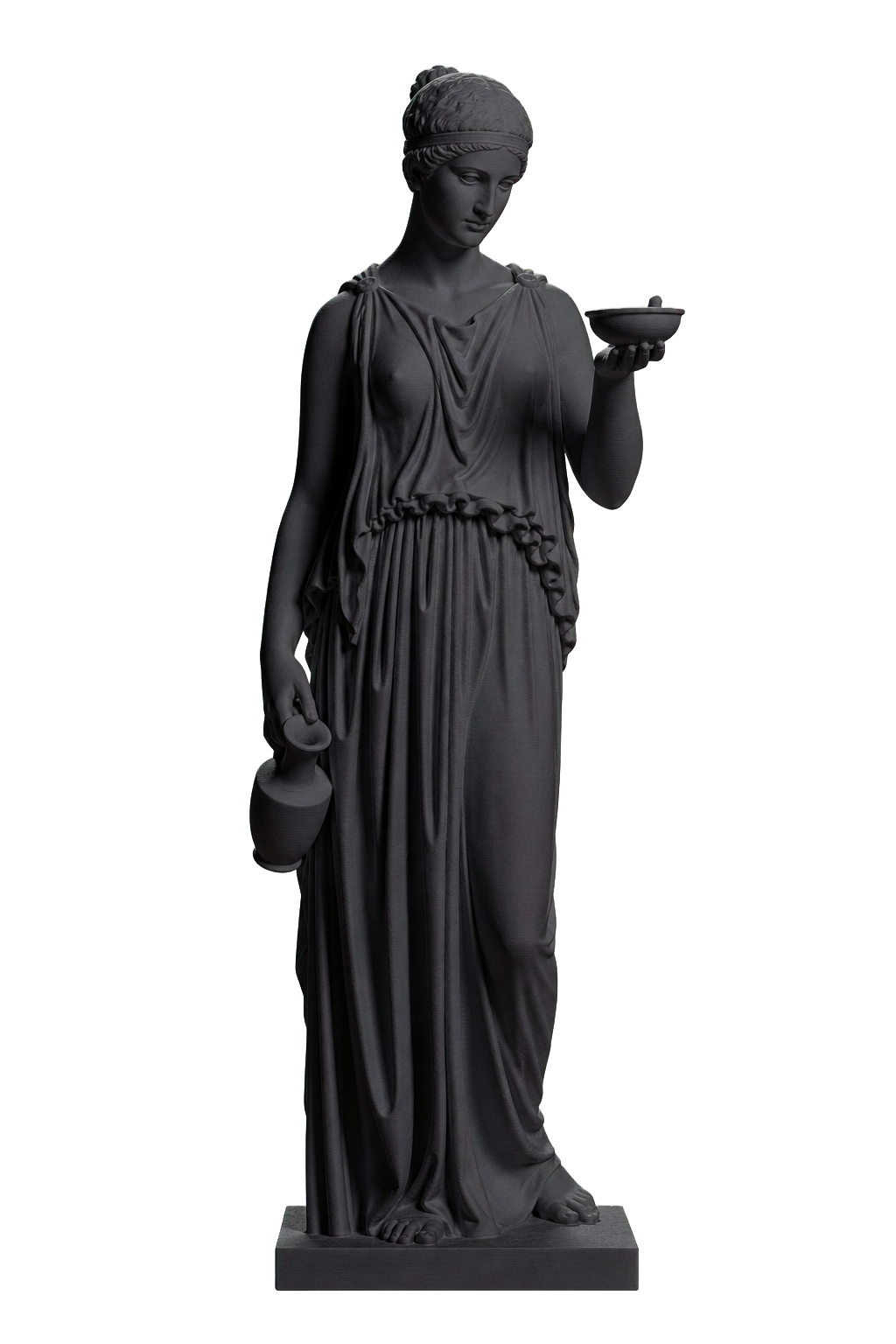 Hebe Charcoal Black collectible bust