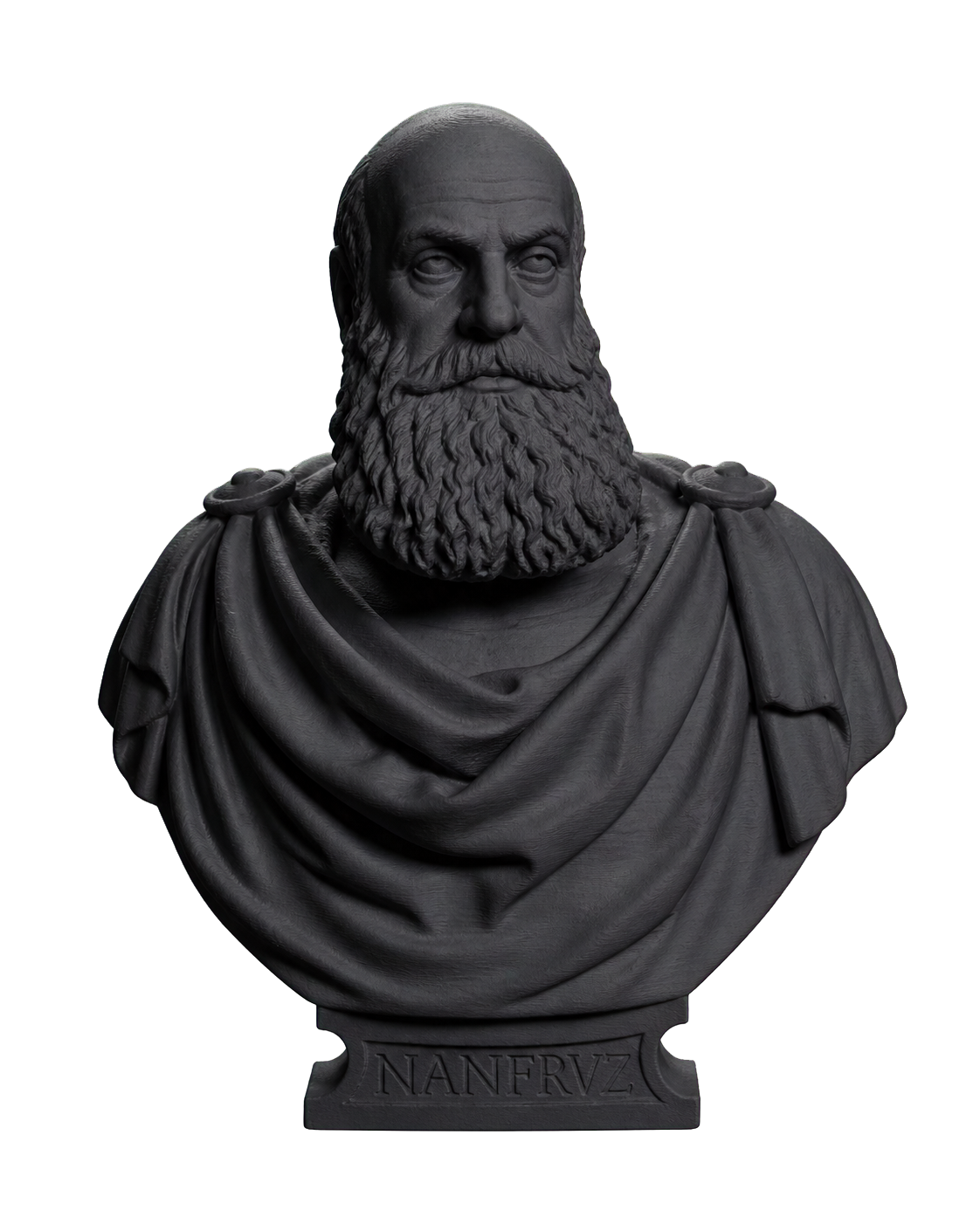 Bust of Marcantonio Ruzzini Charcoal Black collectible bust