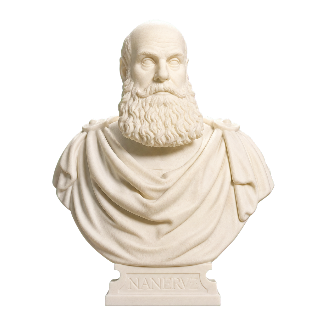 Bust of Marcantonio Ruzzini Ivory White collectible bust