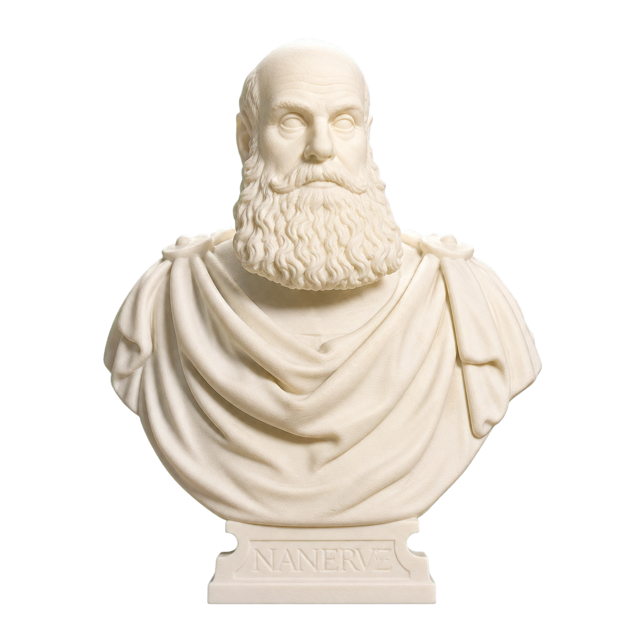 Bust of Marcantonio Ruzzini Ivory White collectible bust