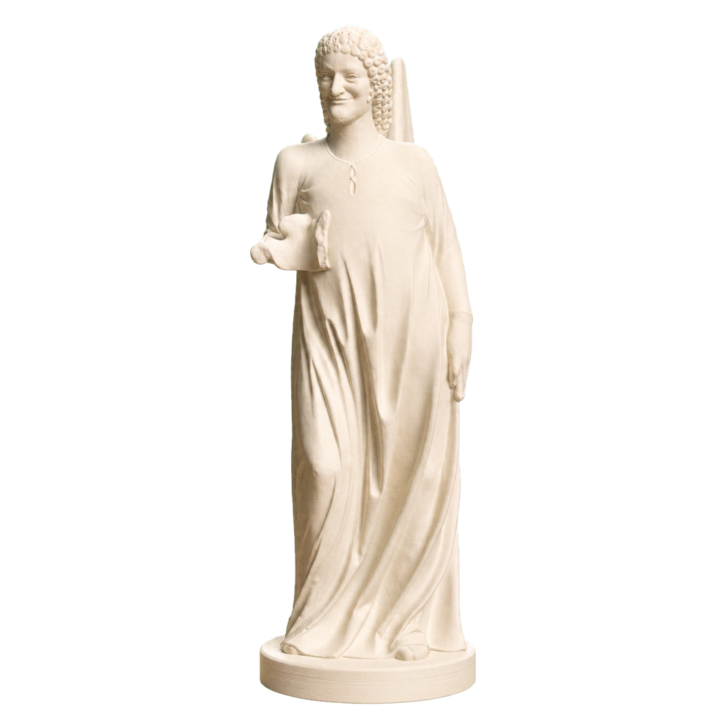 The angel Gabriel? with dove Ivory White collectible bust