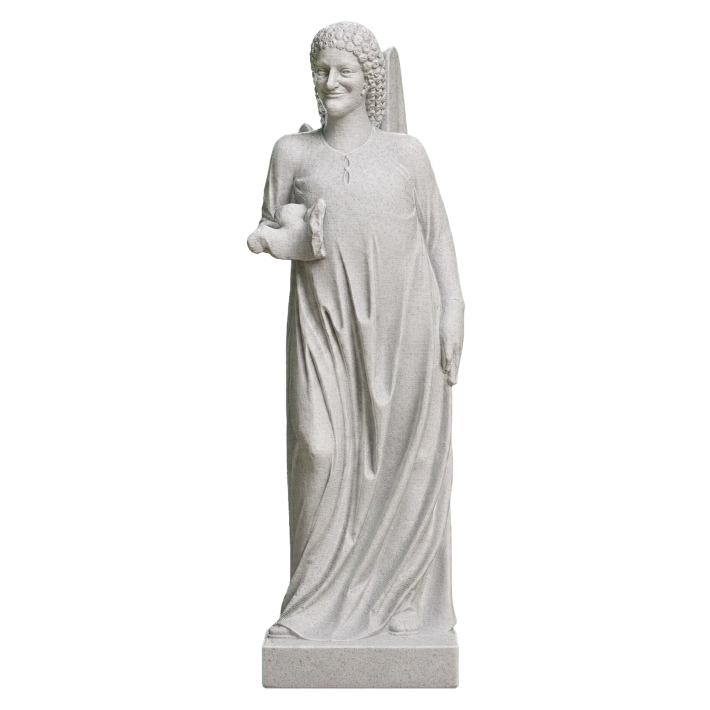 The angel Gabriel? with dove Marble Stone collectible bust