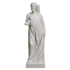 The angel Gabriel? with dove Marble Stone collectible bust