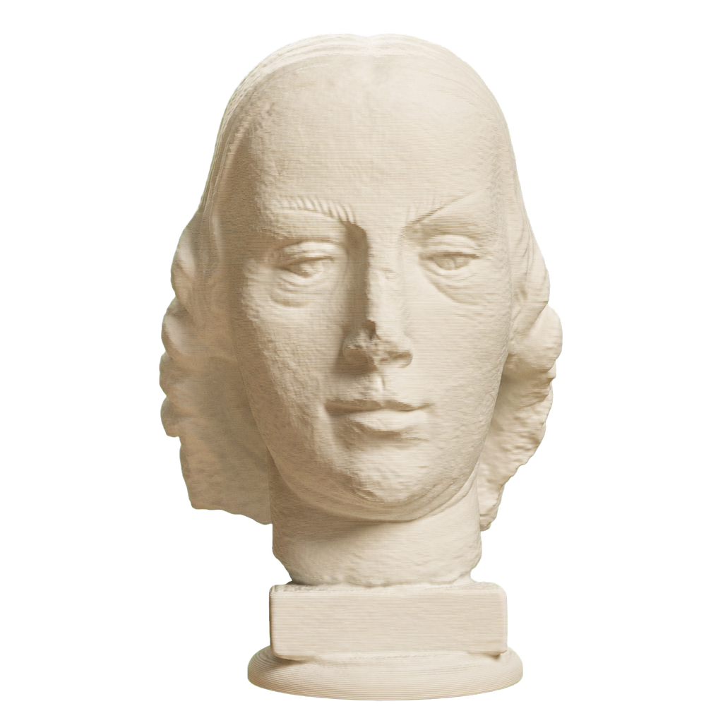 Female head. Fragment of a statue Ivory White collectible bust