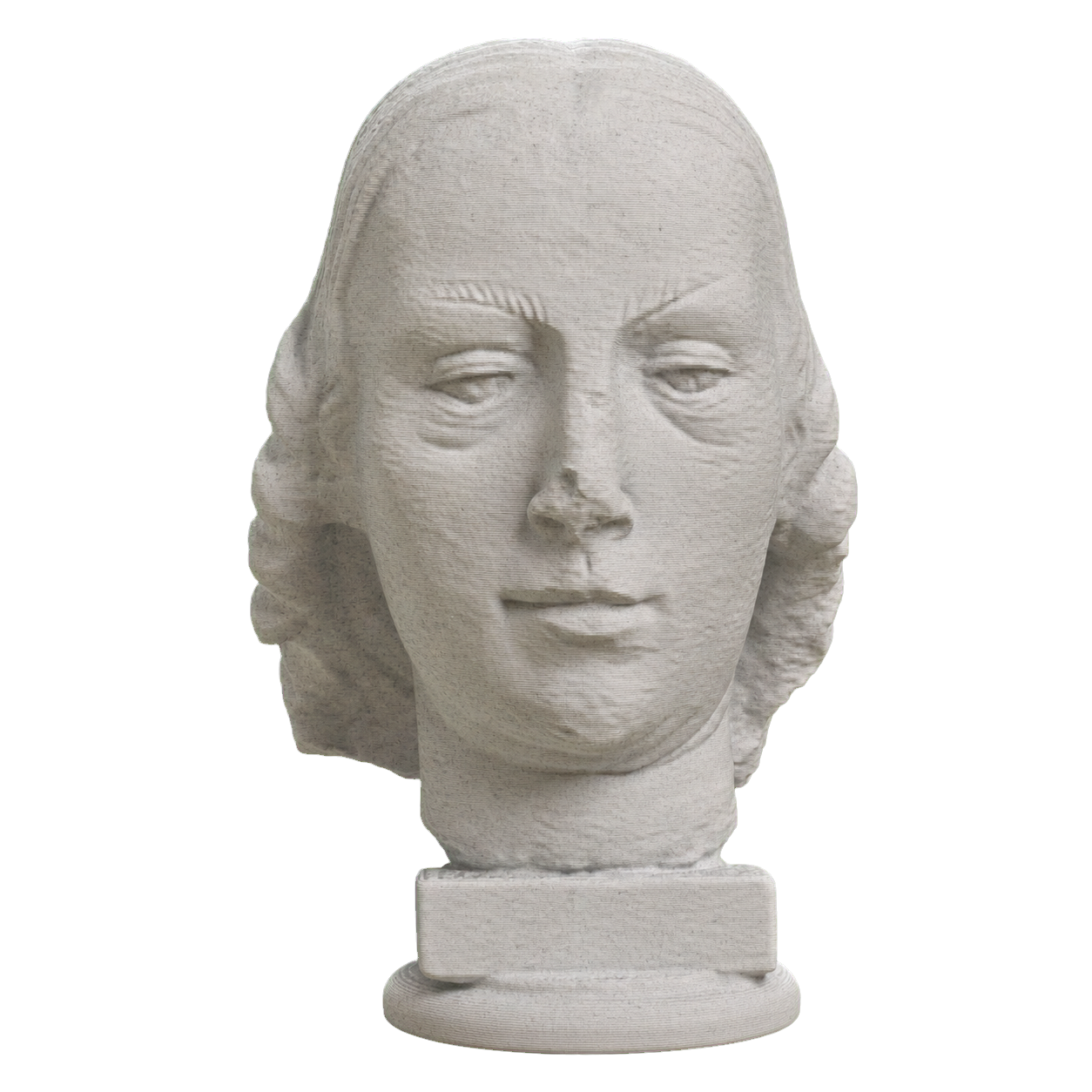 Female head. Fragment of a statue Marble Stone collectible bust